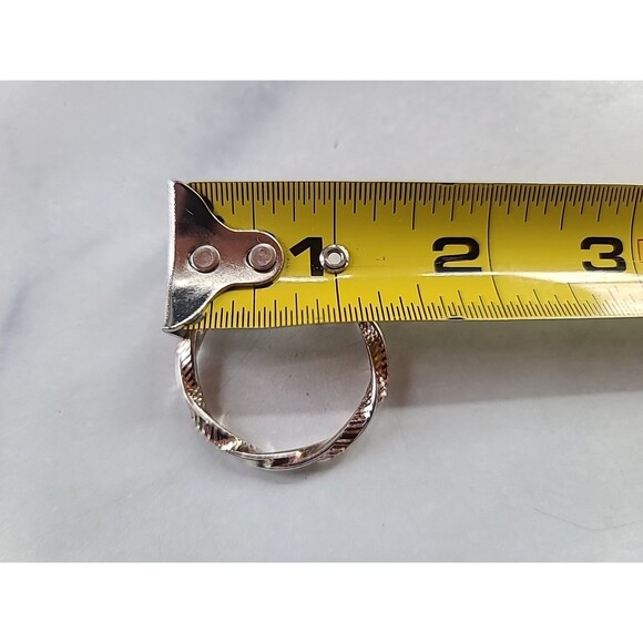 Milor Italian 925 Sterling Silver Twisted Hoop Earrings Vintage - Picture 8 of 10